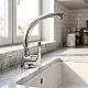 Genebre K8 Pillar Kitchen Mixer 61203284566 Glossy Chrome, 28 cm Swivel Spout, Spanish - Image 1