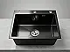 Steel Tech 5545TS Handmade Kitchen Sink, Black, 55 × 45 cm with 3-inch Drain Set and 3 Holes - Image 2