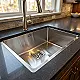 Steel Tech 5545US Handmade Kitchen Sink, Chrome, 55 × 45 cm with 3-inch Drain Set - Image 4