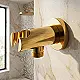 Lugano LG_CYL-520 B Concealed Outlet Elbow, Matte Black, Circular with Plate and Shower Holder - Image 3