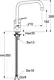 Ideal Standard Slimline B 0561 AA Pillar Kitchen Mixer, Glossy Chrome, Height 27 cm - Image 2