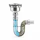 TS Kitchen Sink Waste with 3 inch Stainless Steel Strainer