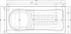 Marseille Bathtub 170 × 80 cm with Seat, White - Image 5