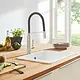 Grohe Concetto 31491000 Professional Single Lever Kitchen Mixer, Black - Image 1