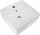 Mica Vit Zero Oval Countertop Basin, Square 40 cm, White, with Mixer Hole - Image 3