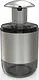 Primanova E69 Stainless Steel & Transparent Acrylic Soap Dispenser, Black - Image 1