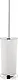Primanova Turkish 5-Piece Ribbed Round Bathroom Accessories Set, White with Silver Frame, Code SAS08 - Image 6