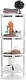 Primanova M-N44-01 4-Tier Acrylic Floor Corner Shelf, Beige with Stainless Steel Posts - Image 4