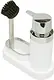 Primanova E43 Kitchen Soap Dispenser with Cleaning Brush, White - Image 2