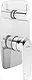 Genebre Madrid KODE 62118314566 Concealed Bath Mixer, 3 Outlets, Glossy Chrome, Spanish Imported - Image 2