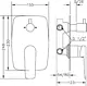 Genebre Madrid KODE 62118314566 Concealed Bath Mixer, 3 Outlets, Glossy Chrome, Spanish Imported - Image 3