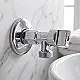 Genebre Star 309405 Angle Valve, Glossy Chrome, Brass Core, Half-Turn, ½ × ½ inch, Spanish Made - Image 1