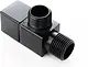 Global Standard Fox S02B Angle Valve, Square Black Ceramic Cartridge - Image 2