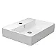 Sanipure Kepler Rectangular Above-Counter Basin, White, 60 cm with Fixing Set - Image 1