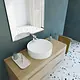Sanipure Titan Above-Counter Basin, 48 cm, Round with Fixing Set, White - Image 2