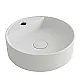 Sanipure Titan Above-Counter Basin, 48 cm, Round with Fixing Set, White - Image 1