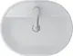 Sanipure Venus Above-Counter Basin, White, 60 cm with Fixing Set - Image 2