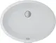 Hydra Under-Counter Basin 51 cm without Mixer Hole, White - Image 1