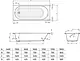 Sanipure Serena Bathtub 150 × 70 cm with Long & Short Panels and Frame, Pergamon - Image 3