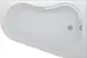 Look Right-Hand Bathtub 150 × 100 cm with Right Panel, White - Image 3