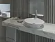 Sanipure Gotcha Countertop Basin without Overflow with Mixer Hole 43.5 × 50.9 cm, White - Image 1
