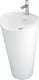 Sanipure Onda Floor Basin 0016001 with Overflow, 90 × 48 × 50 cm — Prisca (001600133) - Image 1