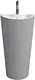Sanipure Onda One-Piece Freestanding Floor Basin 90 × 48 × 50 cm with Drain and Overflow, White - Image 9