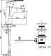 Duravit Basin Mixer with Pop-up Waste, 3/8 Supply, 9 cm Ceramic Cartridge, Temperature Limiter and Water Saver LA1010001E10 - Image 3