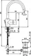 Duravit Verona VE1090001E10 Tall Basin Mixer, 3/8 11 cm, Ceramic Cartridge with Temperature Limiter & Water Saving Aerator - Image 2
