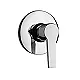 Duravit Verona VE4210007E10 1-Outlet Concealed Bath Mixer, Glossy Chrome, Trim and Handle with Concealed Body - Image 2
