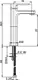 Duravit Viva XL Basin Mixer with Pop-up Waste, 3/8 Feed, 22 cm, Ceramic Cartridge and Temperature Limiter, VI1040002E10 - Image 2