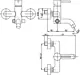 Duravit Scala Wall-Mounted Bath Mixer with Ceramic Cartridge, Temperature Limiter and Water Saver SC5230001E10 - Image 2
