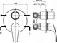 Duravit LA5210008E10 Concealed 2-Outlet Mixer Trim with Diverter, Ceramic Cartridge and Water Saving - Image 2