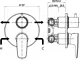 Duravit SI5210008E10 Concealed Mixer Trim 2 Outlets with Diverter, Ceramic Cartridge and Water Saving Regulator - Image 2