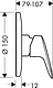 Hansgrohe Logis Concealed Bath Mixer Trim without Diverter, Code 71606006 — Chrome - Image 2