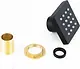 Square Brass Jet, Black, 5 cm - Image 2