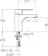 RS-Q 93 Basin Mixer EG 930102 VA Single Lever Ceramic Cartridge, Chrome - Image 4