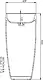 Sanipure Gardner One-Piece Freestanding Floor Basin 90 × 57 × 44 cm with Overflow, White - Image 4