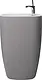 Sanipure Gardner One-Piece Freestanding Floor Basin 90 × 57 × 44 cm with Overflow, White - Image 9
