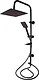 El Manar Atlas 2 × 1 Shower Column, Black - Image 1