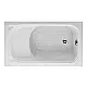El Tib Bon Bathtub with Seat 105 × 70 cm, White - Image 1