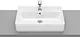 Roca Gap Countertop Basin 60 cm with Mixer Hole, White - Image 2