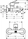 Hansgrohe Talis E 71740006 Bath Mixer - Image 2