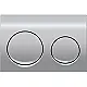 Geberit Alpha 25 Circular Concealed Cistern Flush Plate, Glossy Chrome 115040215