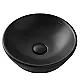 Duravit D-Neo Countertop Basin, Matte Black, 40 cm Round with Fixing Set - Image 1