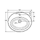 Sanipure Saturn Under-Counter Basin 60 cm, Pergamon - Image 3