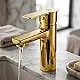 Global Standard Sky Basin Mixer, Glossy Gold GS L 1070 ND GP, Height 16 cm