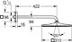 مجموعة دش دفن مونو كيوب ( طاسة مربعة 310 مم + عامود 442 مم ) ( 26564000 ) Grohe Chrome - Image 3