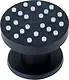 Round Brass Shower Jet with Cover, 5 cm, Black - Image 1