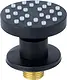 Round Brass Shower Jet with Cover, 5 cm, Black - Image 2